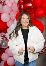 Load image into Gallery viewer, Baby It’s Cold Out Cream Jacket