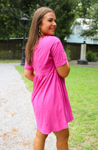 Load image into Gallery viewer, Back To The Start Hot Pink Basic Dress