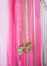 Load image into Gallery viewer, Pearl Initial Necklace - M