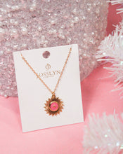 Load image into Gallery viewer, Pink and Gold Starburst Necklace