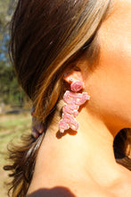 Load image into Gallery viewer, Bride Seed Bead Pink Earrings