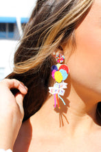 Load image into Gallery viewer, Happy Birthday Balloon Seed Bead Earrings in Multicolor