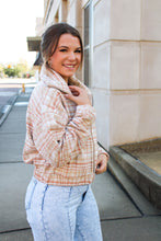 Load image into Gallery viewer, On The Go Plaid Crop Jacket