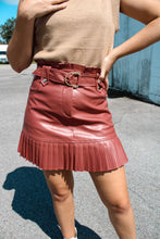Load image into Gallery viewer, What An Icon Leather Pleated Skirt