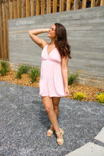 Load image into Gallery viewer, Something About The Sunshine Halter Dress in Light Pink