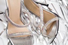 Load image into Gallery viewer, Shining For You Silver Rhinestone Heels