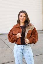 Load image into Gallery viewer, Feelings of Love Rust Cropped Corduroy Jacket