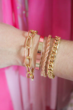 Load image into Gallery viewer, 4 Piece Gold Bracelet Stack Set